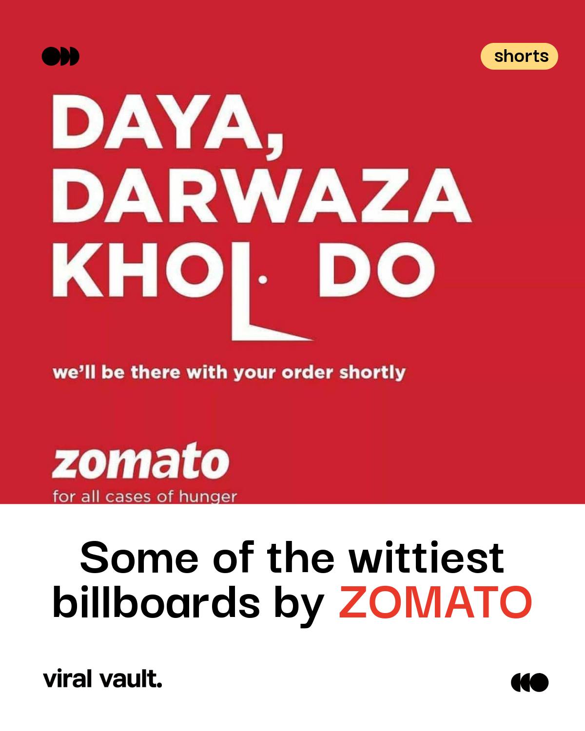 Zomato's billboards don't just advertise - they roast, pun and prank their way into your feed. Swipe through some of the wittiest OOH moments the brand has pulled off. Which one made you laugh the hardest? Drop your favourite in the comments!
#ZomatoAds #OOHMarketing #AdvertisingIndia #BrandMarketing #ViralVaultIndia