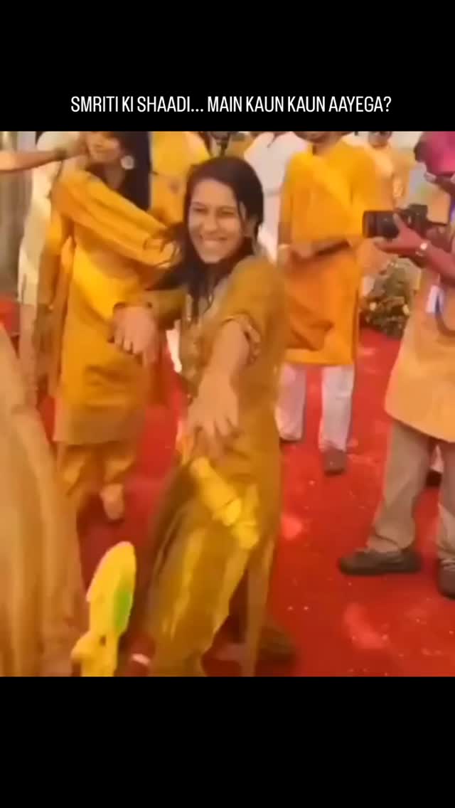 “A splash of sunshine and smiles! 💛✨ Smriti Mandhana’s Haldi ceremony with her amazing Team India fam is pure joy and tradition glowing together! #TeamSpirit #HaldiMoments
#SmritiMandhana #HaldiCeremony #TeamIndia CricketFamily FestiveVibes CricketingQueens IndianCricket JoyfulMoments TraditionAndTeamwork YellowMagic WomenInSport CelebrationTime InstaCricket CricketLovers BehindTheScenes “A splash of sunshine and smiles! 💛✨ Smriti Mandhana’s Haldi ceremony with her amazing Team India fam is pure joy and tradition glowing together! #TeamSpirit #HaldiMoments
#SmritiMandhana #HaldiCeremony #TeamIndia CricketFamily FestiveVibes CricketingQueens IndianCricket JoyfulMoments TraditionAndTeamwork YellowMagic WomenInSport CelebrationTime InstaCricket CricketLovers BehindTheScenes