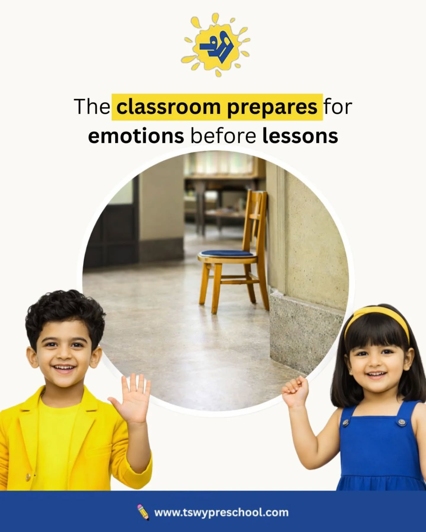 Before little minds learn letters…
they learn how to feel, express, and belong 💛At TSWY Preschool, every classroom is designed not just for lessons—
but for gentle beginnings, tiny emotions, and confident first steps.Because the right start shapes everything that follows.✨ Nanhe Kadam Pre-Nursery
✨ Gentle Beginnings
🎓 Admissions Open Now#PreschoolAdmissions #EarlyLearning #PlaySchoolIndia #NanheKadam #GentleBeginnings ChildDevelopment PreschoolLife AdmissionsOpen ParentingIndia LittleLearners