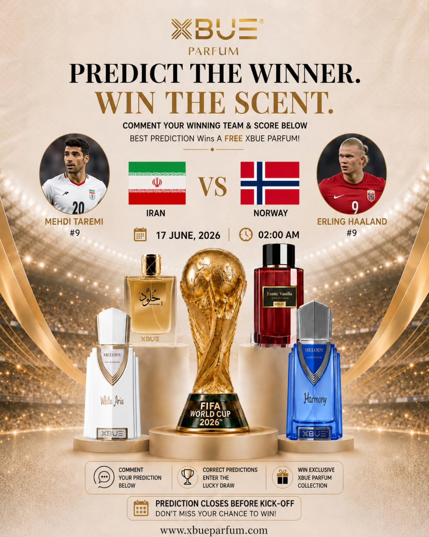 predict-the-winner-stand-a-chance-to-win-an-xbue-perfume-because-champions-deserve-to-smell-like-onehow-to-participate1️⃣-predict-the-winning-team-and-final-score-in-the-comments2️⃣-must-follow-xbueparfum-on-instagram3️⃣-tag-3-friends-who-loves-football-4️⃣-repost-this-post-to-your-story-and-tag-xbueparfum-every-valid-entry-stands-a-chance-to-win-an-exclusive-xbue-perfumeterms-conditions-only-valid-entries-will-be-considered-participants-must-complete-all-steps-to-qualify-in-the-event-of-multiple-correct-predictions-the-winner-will-be-selected-through-a-random-draw-xbue-parfum-reserves-the-right-to-amend-the-campaign-terms-if-required-other-terms-and-conditions-applyxbueparfum-worldcup2026-predictionchallenge-winwithxbue-fragrancemeetsluxury-fifa2026-footballprediction-uae-abudhabi-freeperfume-xbuewinnerprediction-worldcupgiveaway-luxuryfragrance-footballfans-winperfume